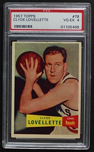 1957 Topps 78 Clyde Lovellett