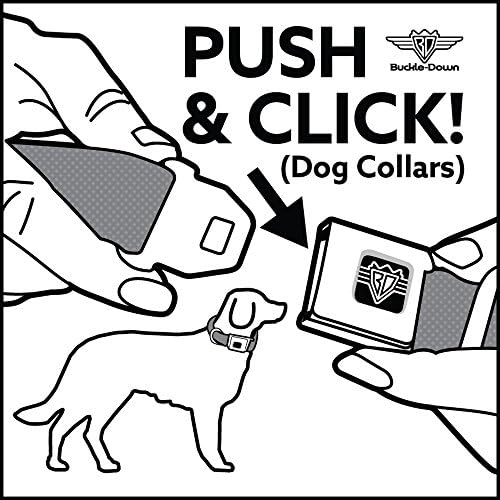 צווארון כלב אבזם חגורת בטיחות ת'ור מציב פטיש 15 עד 26 אינץ 'ברוחב 1.0 אינץ'