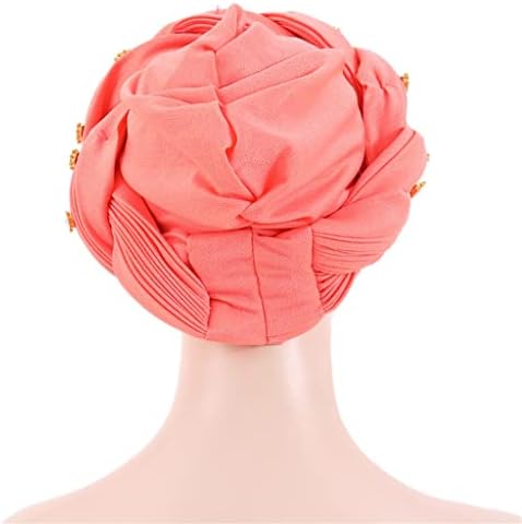Xxxdxdp נשים כובע טורבן אופנה בעבודת יד Hijab כובע נשים צמות לבגדי ראש גברת עוטף ראש שיער שיער