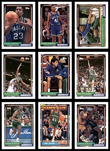 1992-93 Topps Dallas Mavericks צוות סט דאלאס מאבריקס NM/MT Mavericks
