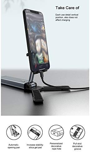 BBSJ Metal Metal Mini מתקפלת כוונון שולחן מחזיק טלפון נייד עבור שולחן עבודה שולחן עבודה סמארטפון וטאבלט תמיכה
